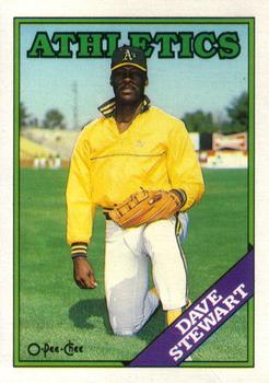 1988 O-Pee-Chee Baseball Cards 353     Dave Stewart